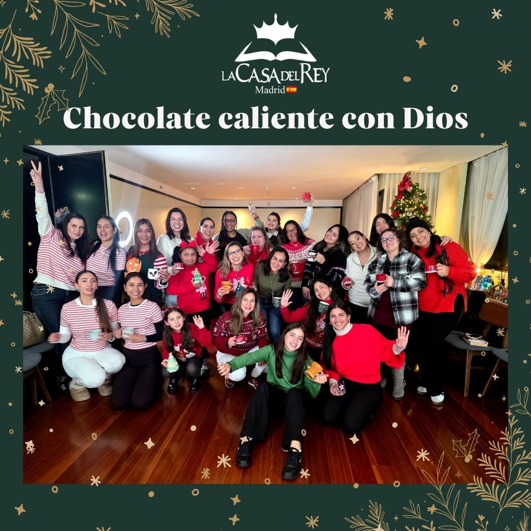 Cartel del evento Chocolate caliente con Dios