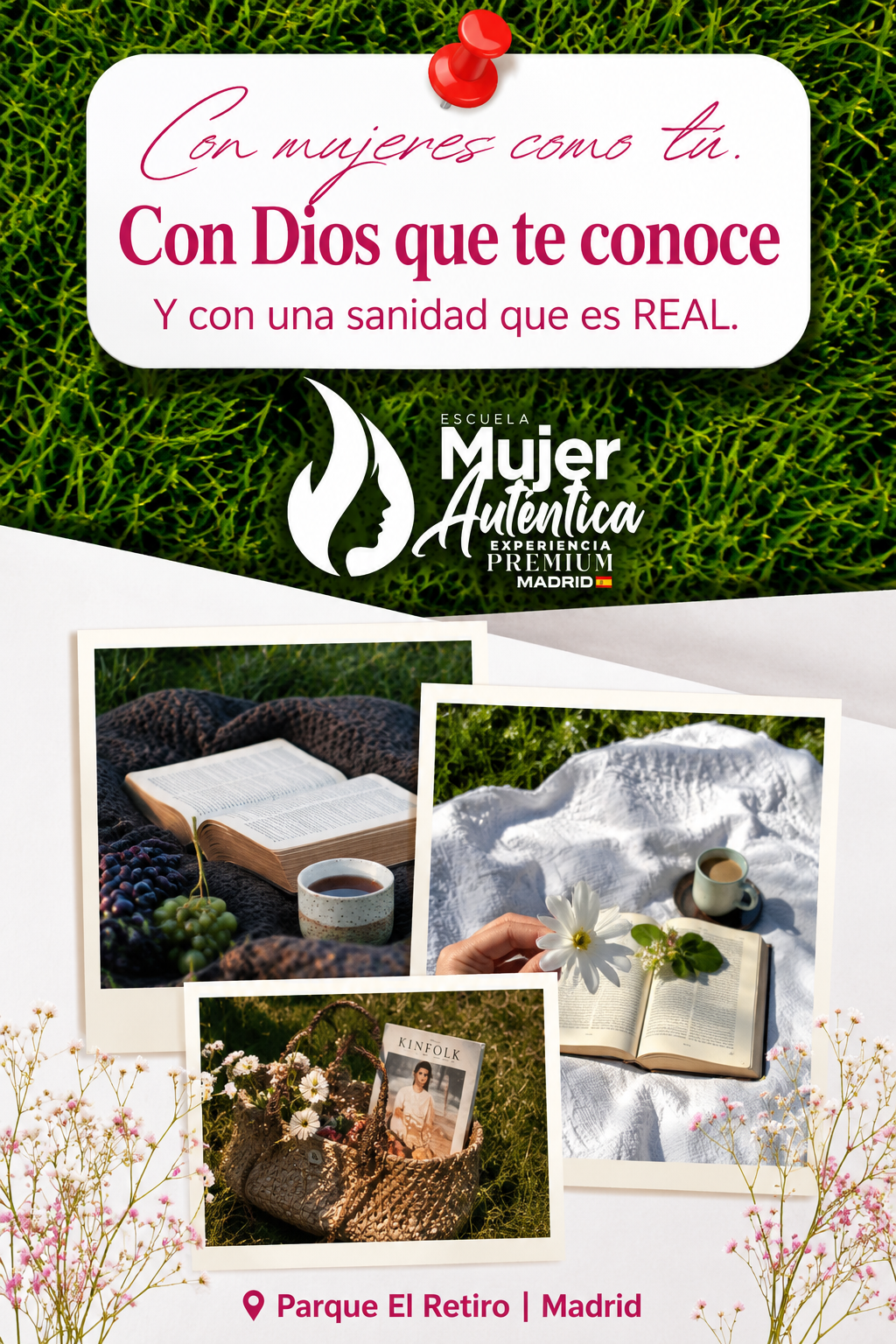 Con mujeres como tú. Con Dios que te conoce. Con una sanidad que es real.